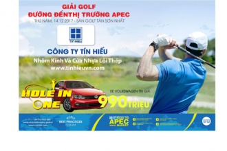 Tín Hiếu tài trợ Hole in one giải Golf " Đường đến thị trường APEC" (Road to APEC)